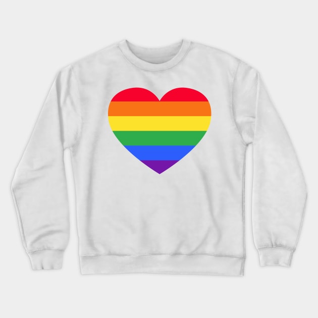 LGBT Heart Crewneck Sweatshirt by Seedsplash